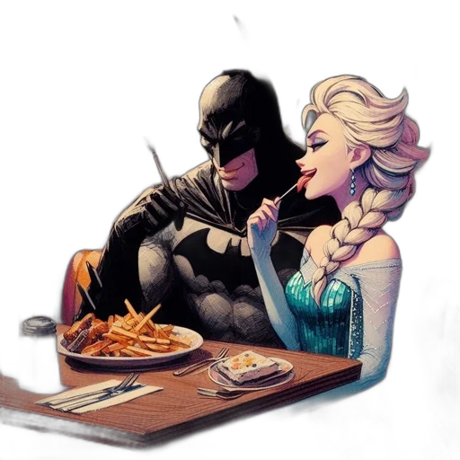 comic book art, concept art, fantasy art, cartoon transparent PNG cut-out