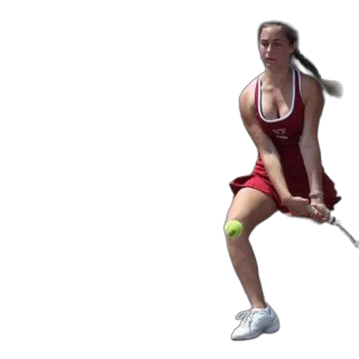 woman, red, tennis, dress transparent PNG cut-out