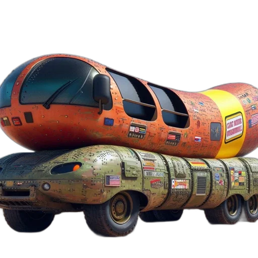 car, weapon, bottle, concept art transparent PNG cut-out