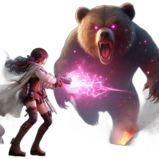 concept art, fantasy art, 3d render, fire transparent PNG cut-out