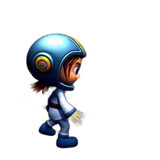 robot, staff, weapon, 3d render transparent PNG cut-out