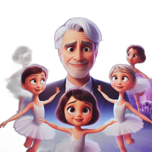 face, concept art, 3d render, cartoon transparent PNG cut-out