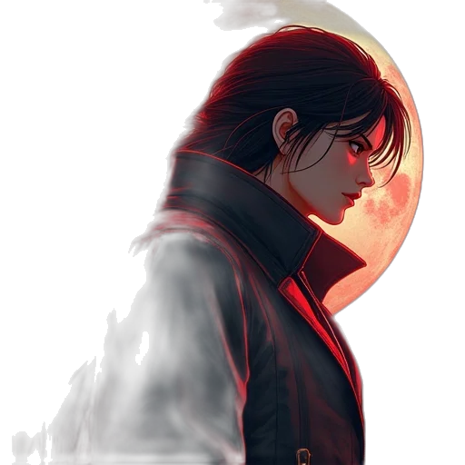 jacket, mask, face, concept art transparent PNG cut-out