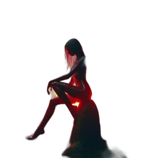 dress, creature, robot, staff transparent PNG cut-out
