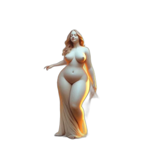 dress, creature, 3d render, concept art transparent PNG cut-out