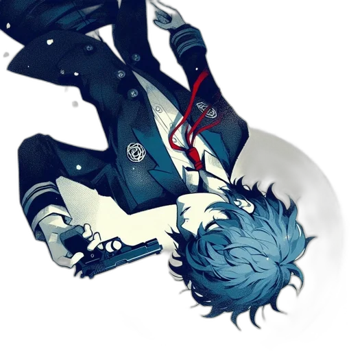 jacket, staff, creature, weapon transparent PNG cut-out
