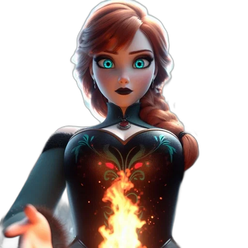 dress, comic book art, fantasy art, concept art transparent PNG cut-out