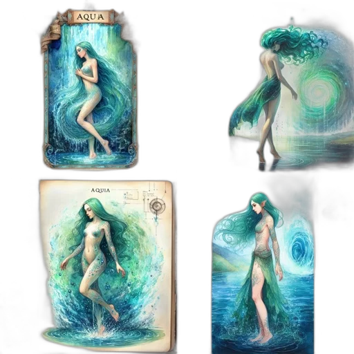 fantasy art, concept art, watercolor, oil painting transparent PNG cut-out