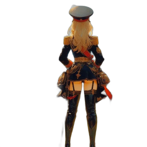 dress, staff, hat, robot transparent PNG cut-out