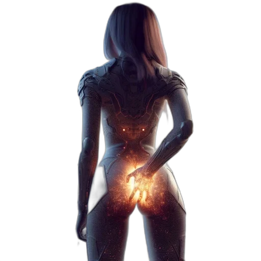 dress, robot, creature, jewelry transparent PNG cut-out