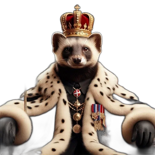 animal, crown, staff, concept art transparent PNG cut-out
