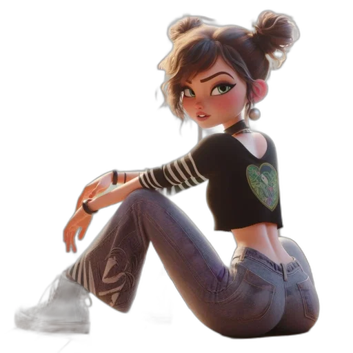 jacket, staff, jewelry, concept art transparent PNG cut-out