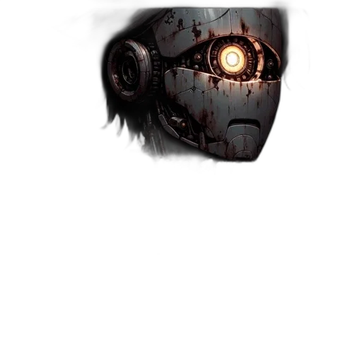 robot, mask, face, creature transparent PNG cut-out