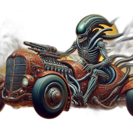 car, weapon, robot, concept art transparent PNG cut-out