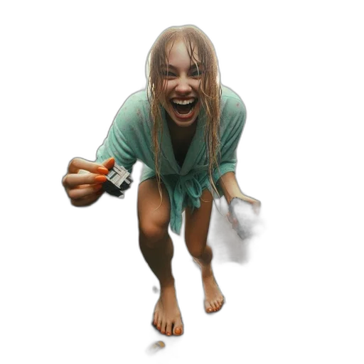 staff, hair, weapon, creature transparent PNG cut-out