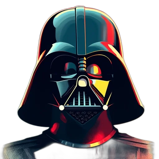 mask, face, staff, comic book art transparent PNG cut-out