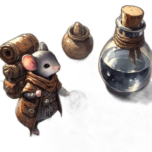 bottle, staff, concept art, fantasy art transparent PNG cut-out
