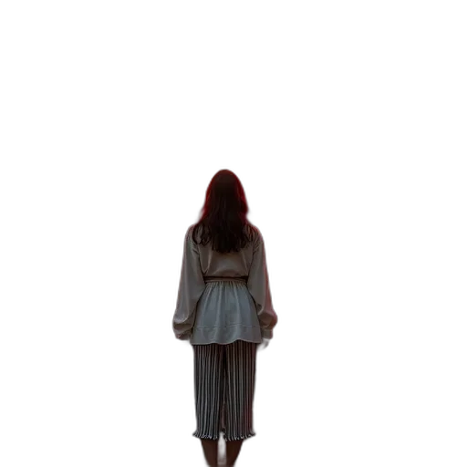 dress, hair, jacket, creature transparent PNG cut-out