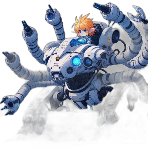 dragon, creature, weapon, robot transparent PNG cut-out