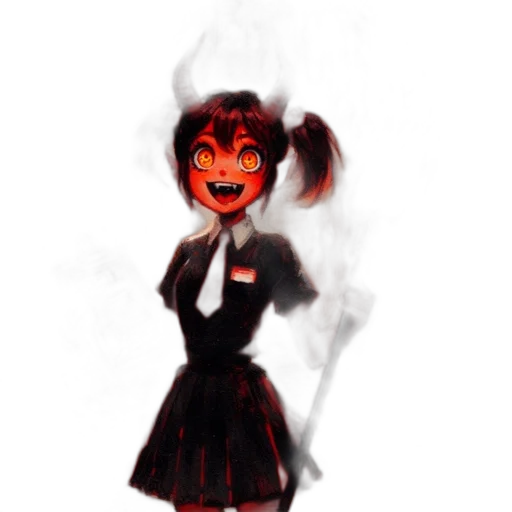 mask, staff, face, creature transparent PNG cut-out