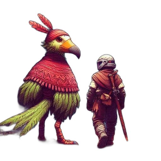 animal, staff, concept art, fantasy art transparent PNG cut-out