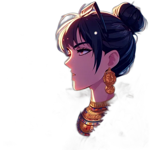 jewelry, face, crown, staff transparent PNG cut-out