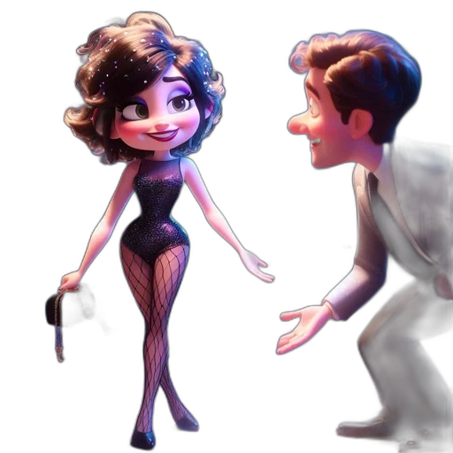 dress, concept art, cartoon, 3d render transparent PNG cut-out