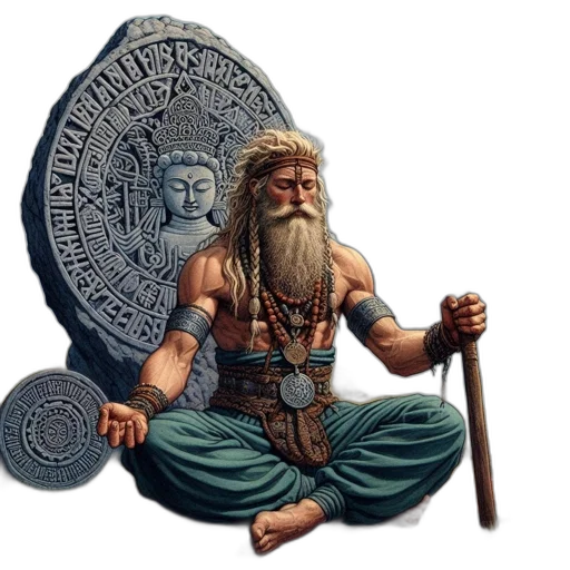sword, staff, jewelry, fantasy art transparent PNG cut-out