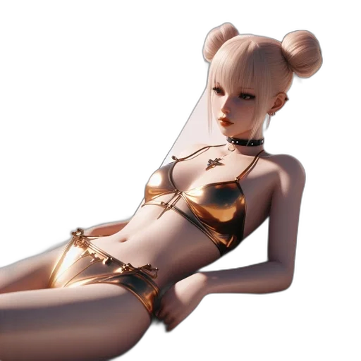 robot, jewelry, 3d render, concept art transparent PNG cut-out