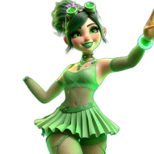dress, 3d render, concept art, fantasy art transparent PNG cut-out