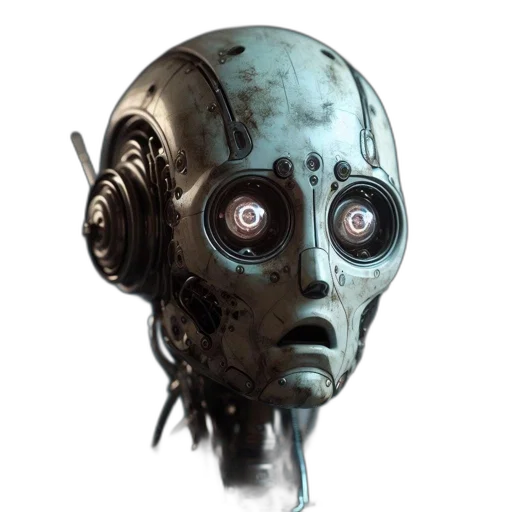 robot, mask, face, creature transparent PNG cut-out