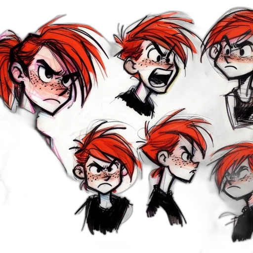 concept art, cartoon, comic book art, anime transparent PNG cut-out