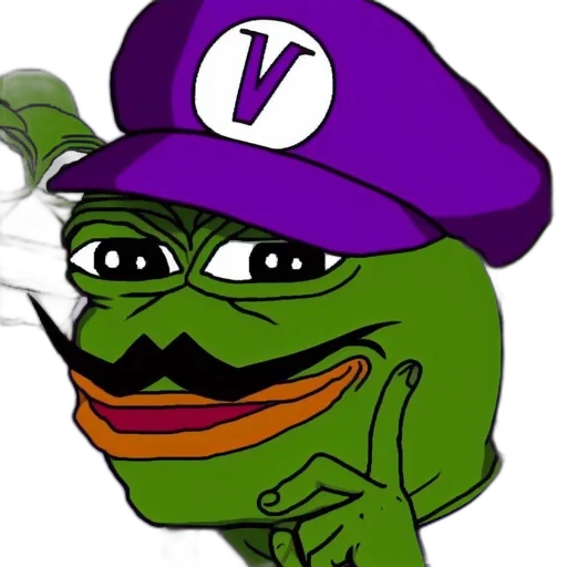 vaporwave, image, features, pepe transparent PNG cut-out