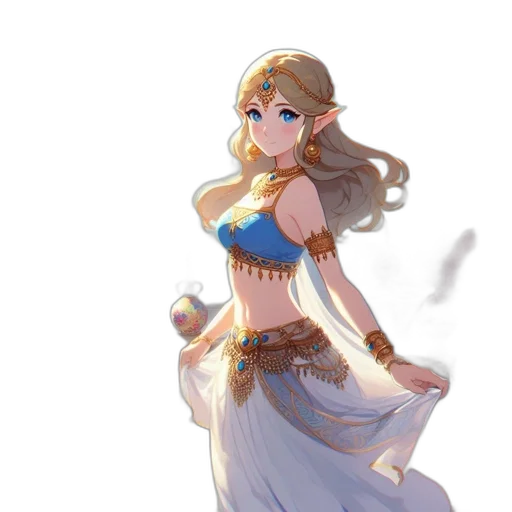 dress, staff, crown, sword transparent PNG cut-out