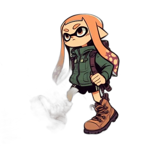 jacket, weapon, animal, staff transparent PNG cut-out