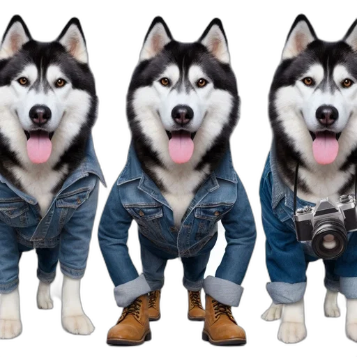 jacket, animal, 3d render, photorealistic transparent PNG cut-out