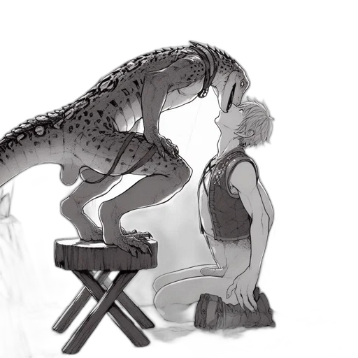 creature, dragon, animal, robot transparent PNG cut-out
