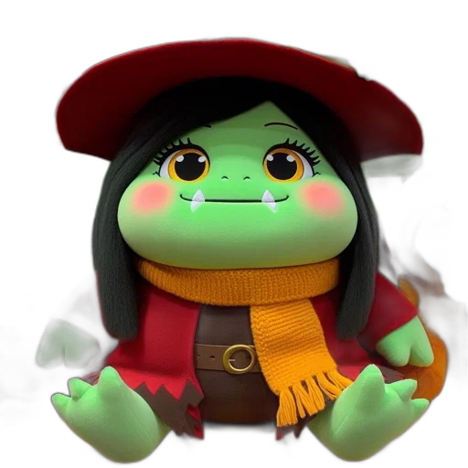 hat, staff, dragon, creature transparent PNG cut-out
