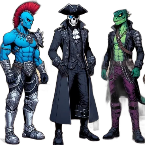 concept art, comic book art, fantasy art, dark transparent PNG cut-out