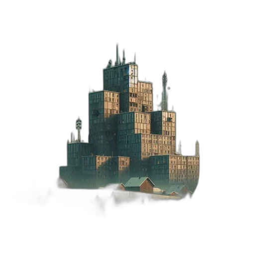 building, furniture, crown, robot transparent PNG cut-out