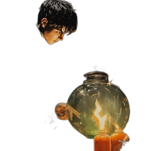bottle, mask, dragon, weapon transparent PNG cut-out