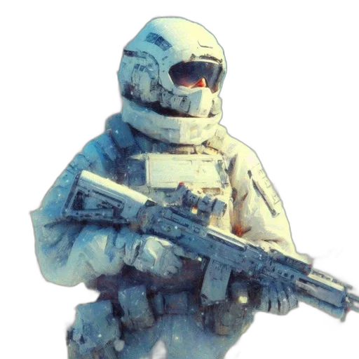 robot, weapon, staff, face transparent PNG cut-out