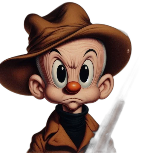 staff, hat, face, cartoon transparent PNG cut-out