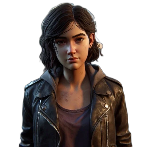 jacket, face, concept art, photorealistic transparent PNG cut-out