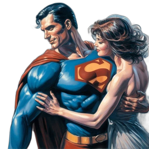comic book art, concept art, man, blue transparent PNG cut-out
