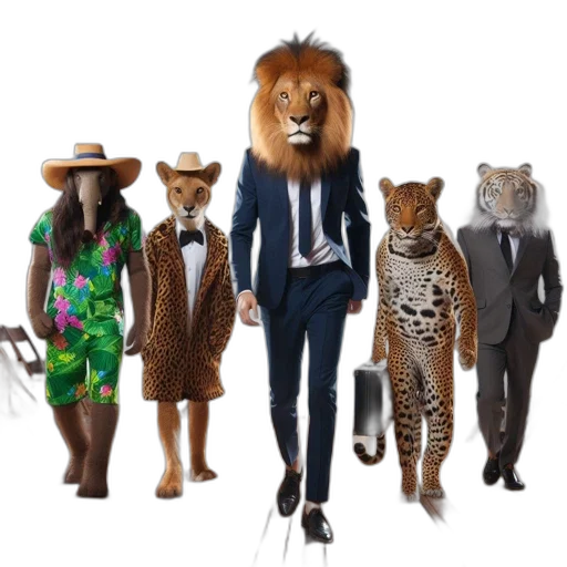 animal, concept art, 3d render, cartoon transparent PNG cut-out