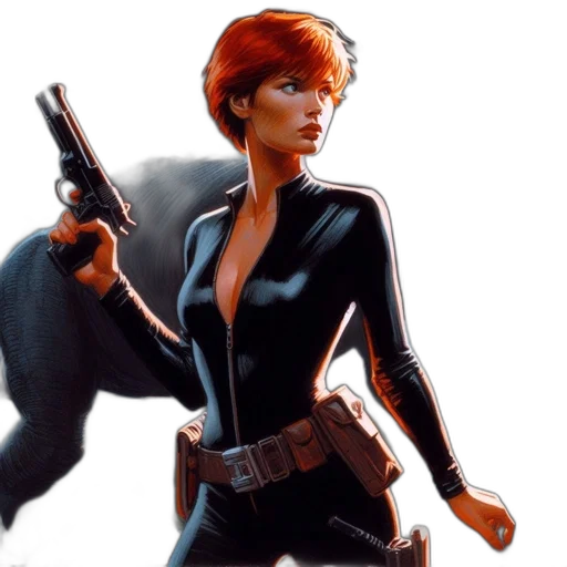 jacket, weapon, concept art, comic book art transparent PNG cut-out