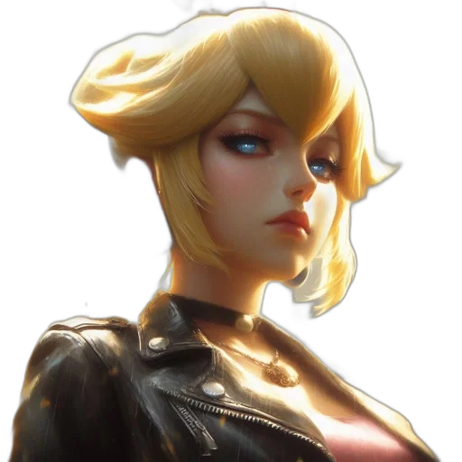 jacket, face, crown, concept art transparent PNG cut-out