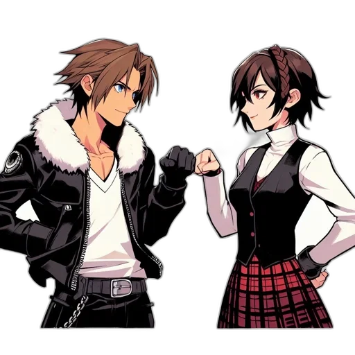 jacket, concept art, anime, pixel art transparent PNG cut-out