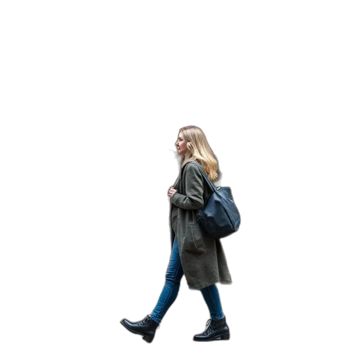 jacket, staff, umbrella, dress transparent PNG cut-out
